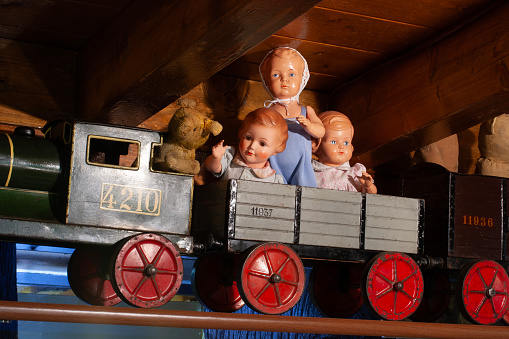 Collection of antique toys.