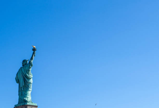 Statue of Liberty on Liberty island.