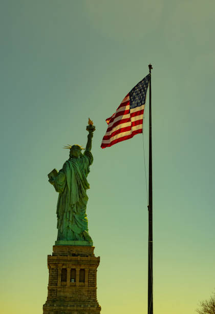 istock Statue of Liberty on Liberty island 2096762026
