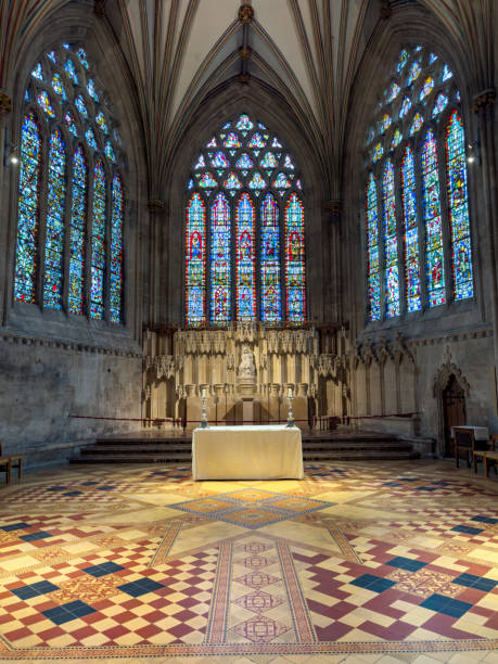 Wells Cathedral interior, Somerset, UK
