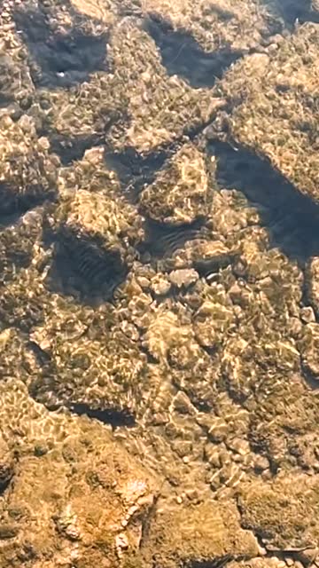 Rocks under water