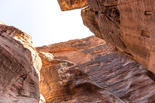 An ancient forgotten city of Petra in Jordan