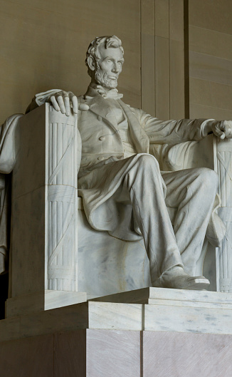 The Lincoln Memorial in Washington DC honors the 16th President of the United States.