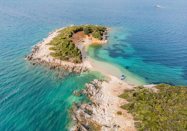 Ksamil Islands on the Albanian Riviera
