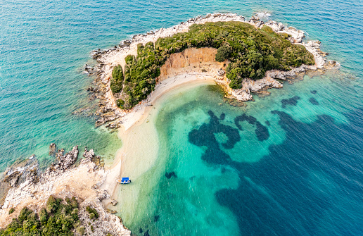 Ksamil Islands on the Albanian Riviera near Sarandë