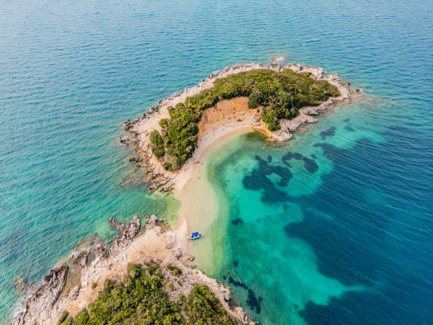istock Beach between Ksamil Islands on the Albanian Riviera 2096861936
