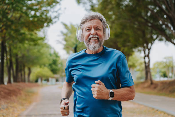 istock Senior man running for good health 2096880289