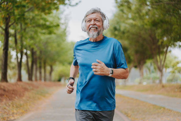 istock Senior man running for good health 2096880290
