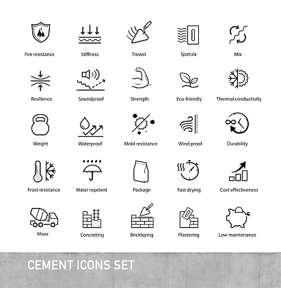 The outline icons are well scalable and editable. Contrasting elements are good for different backgrounds. Ideal for use in design, packaging, etc. EPS10.