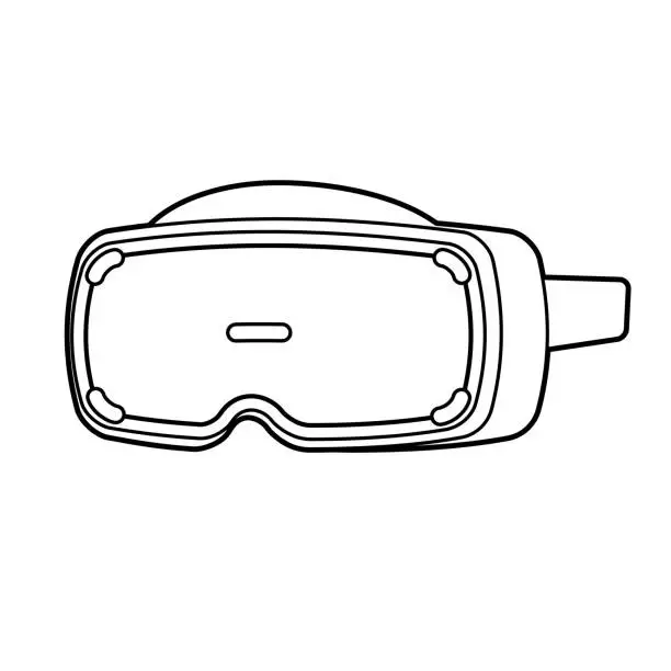 Vector illustration of VR goggles.