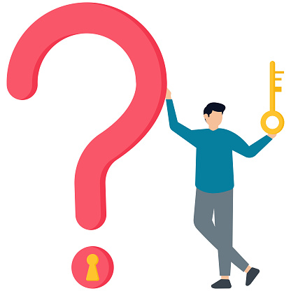 Key To Unlock Answer Business Difficulty Solve Problem Question Mark ...