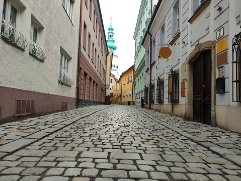 Historical european street architecture from austro hungarian monarchy era
