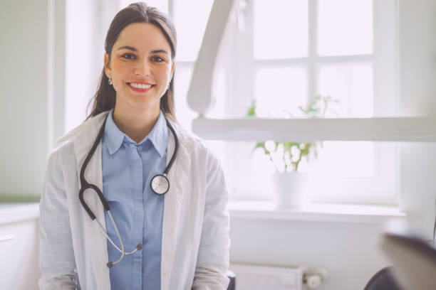istock Doctor working in her office 2097017223