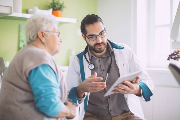 Doctor consulting her patient