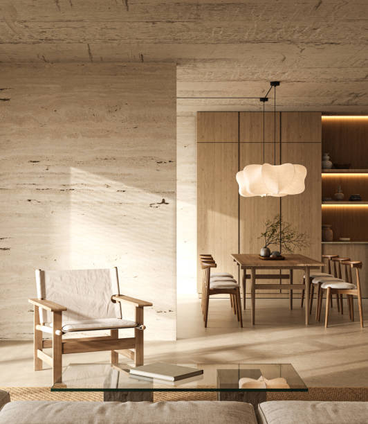 istock Tranquil livingroom interior design showcasing a minimalist aesthetic. 3d rendering. High quality 3d illustration. 2097073210