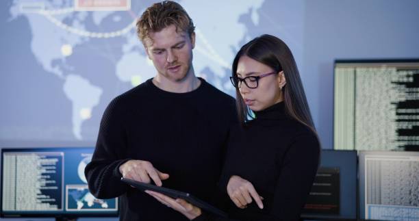istock Professional cyber security team working to prevent security threats, find vulnerability and solve incidents 2097124795