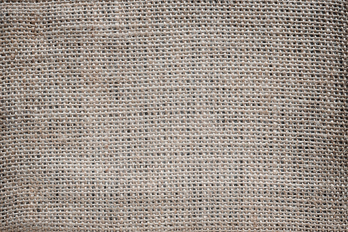 Rough texture of natural burlap fabric