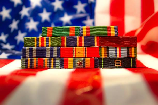 istock Navy Medals Ribbon Rack 2097164469