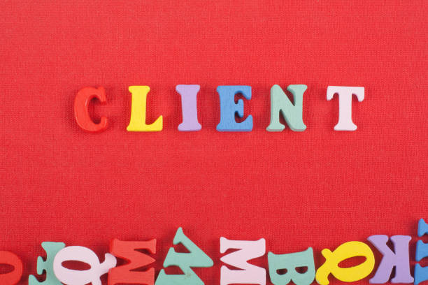 istock CLIENT word on red background composed from colorful abc alphabet block wooden letters, copy space for ad text. Learning english concept. 2097168658