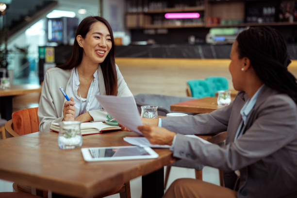 istock Business meeting at cafe 2097194568