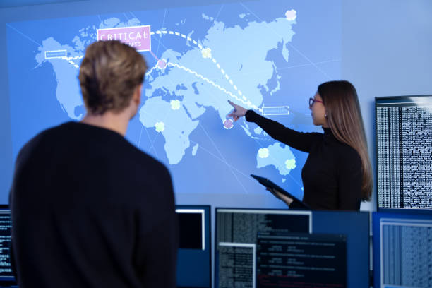 istock Professional cyber security team working to prevent security threats, find vulnerability and solve incidents 2097446425