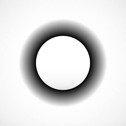 Circle Withe Shadow Circle With Shadow On White Background Stock Illustration - Download ...