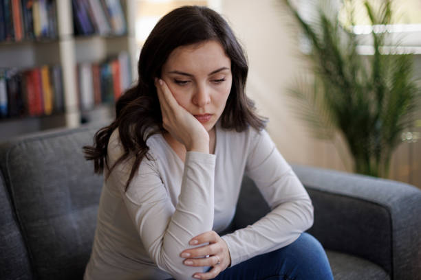 istock Frustrated unhappy young woman suffering from depression 2097483653