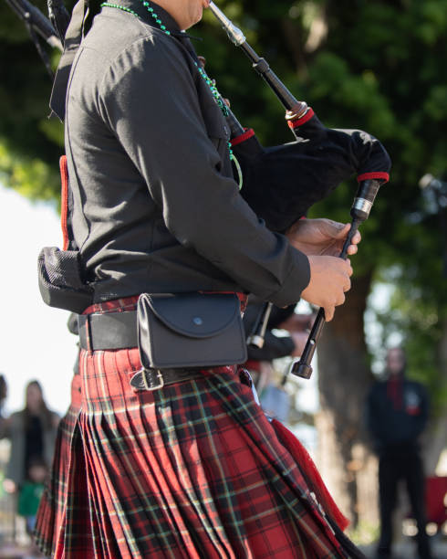 mannequin in traditional Scottish costume wearing a kilt; Edinburgh, Scotland