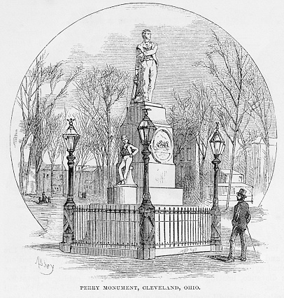 Perry Monument Cleveland Ohio Stock Illustration Download Image Now