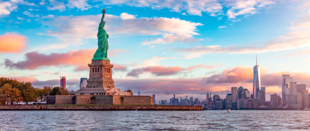 istock Statue of Liberty and Downtown Manhattan in the background. 2097643237