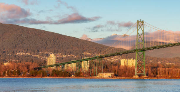 istock Lions Gate Bridge from Seawall in Stanley Park. Modern City. 2097644301