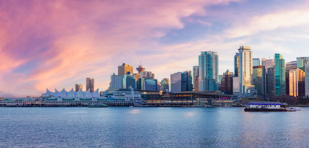 istock Downtown Vancouver Urban Building Skyline. Sunset Sky. 2097644828