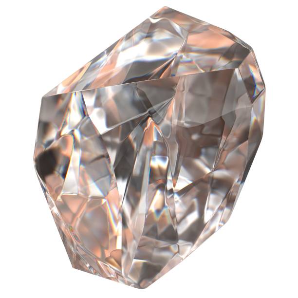 Topaz or Aquamarine on white background.