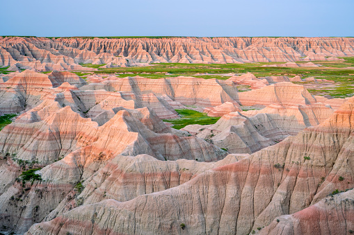 Canyons in the Badlands National Park