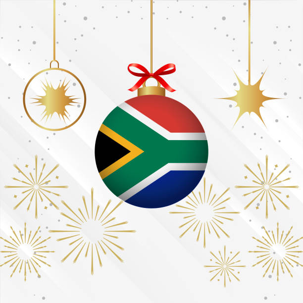 istock Christmas Ball Ornaments South Africa Flag Celebration 2097887128