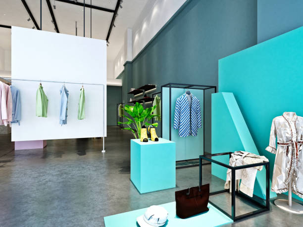 istock 3D render of fashion shop 2097902524