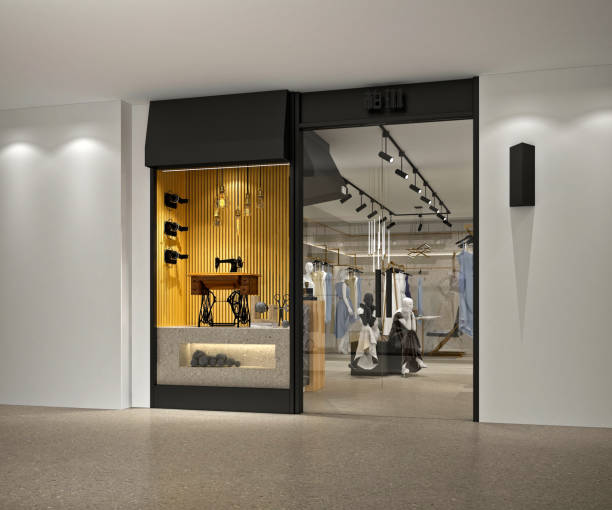 istock 3D render of fashion shop 2097902530