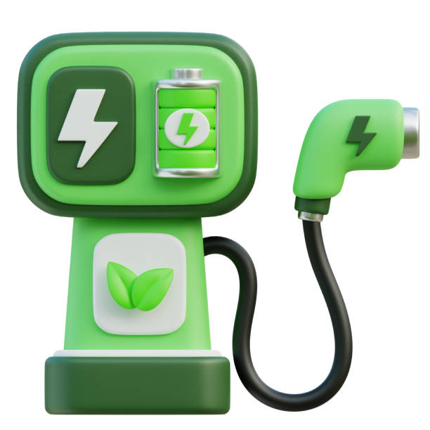 istock Electric vehicle charging station 3d icon 2097917918
