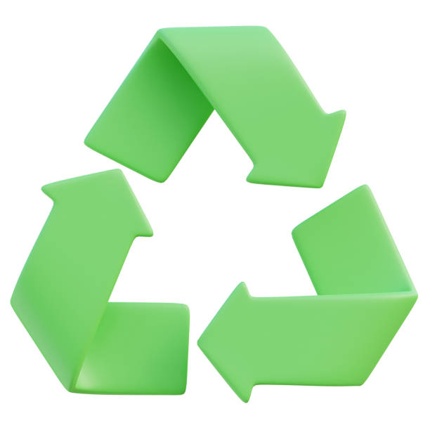 istock Green recycling symbol 3D icon 2097918437