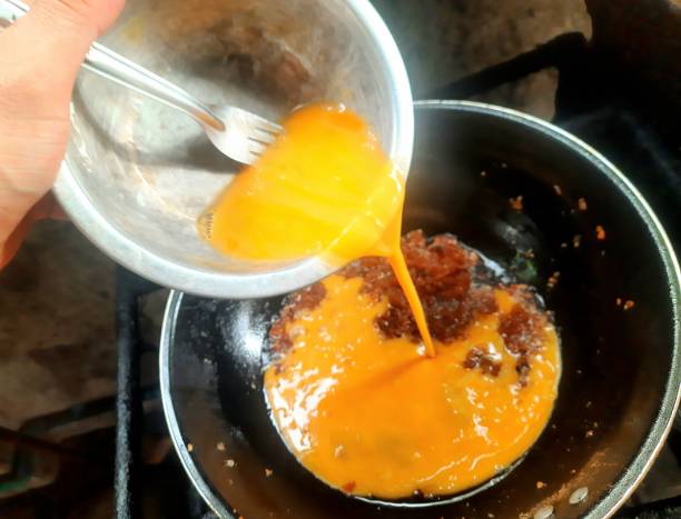 istock Stir Fried Pickle Turnip with Eggs - Food preparation. 2097971182