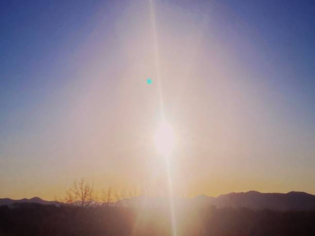 Sunset Over the Blue Ridge Mountains
