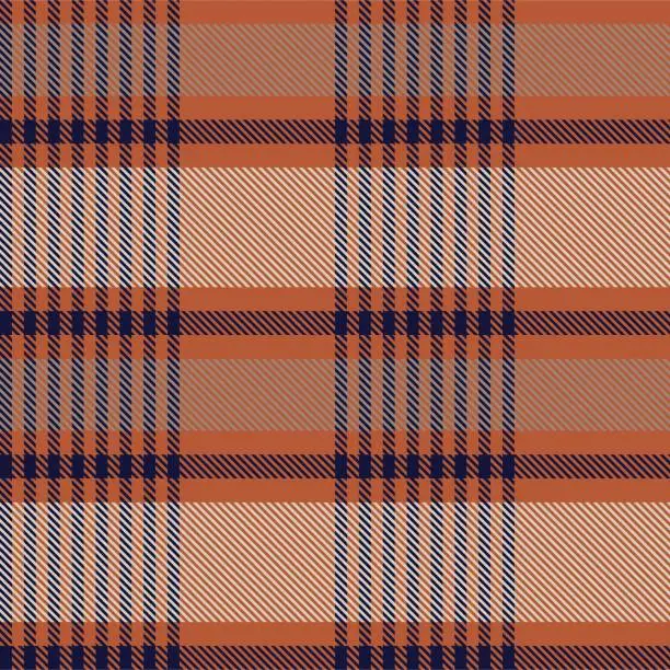 Vector illustration of Neutral Colour Asymmetric Plaid textured Seamless Pattern Design