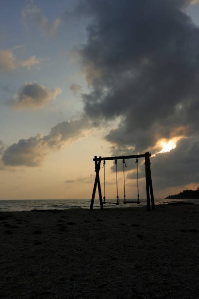 istock beautiful scenery Morning by the sea 2098144230