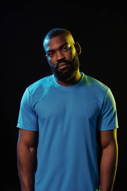 istock Bearded Black Sportsman Wearing Uniform 2098154367