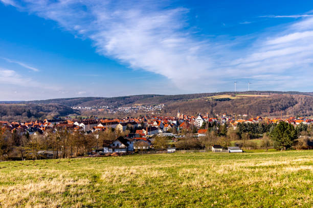 istock Spring hike through the unique Werra Valley near Vacha 2098174881