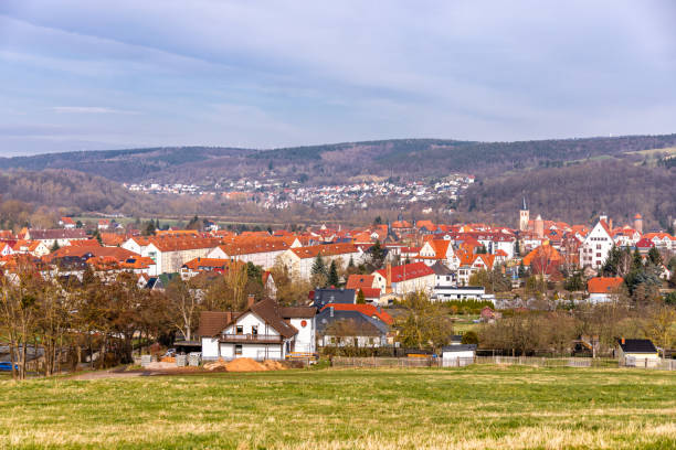 istock Spring hike through the unique Werra Valley near Vacha 2098177518