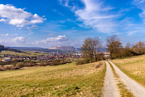 istock Spring hike through the unique Werra Valley near Vacha 2098182679