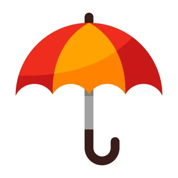Vector illustration of Cartoon Umbrella icon.