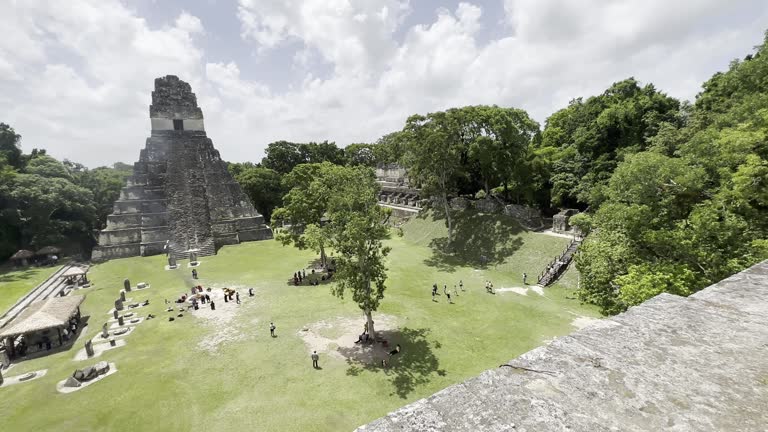 Temple of the great jaguar at Tikal National Park