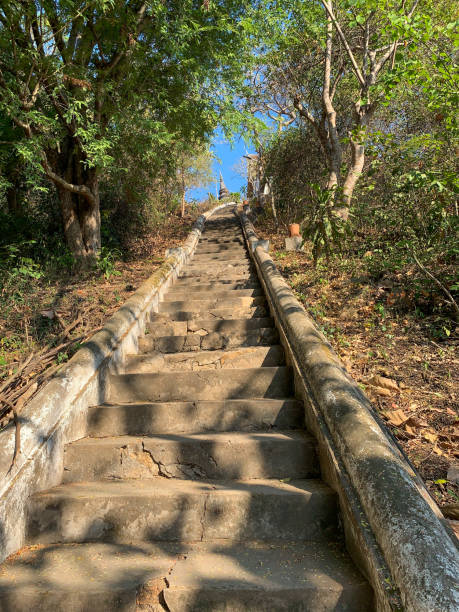 istock Stairs leading to the temple 2098340487